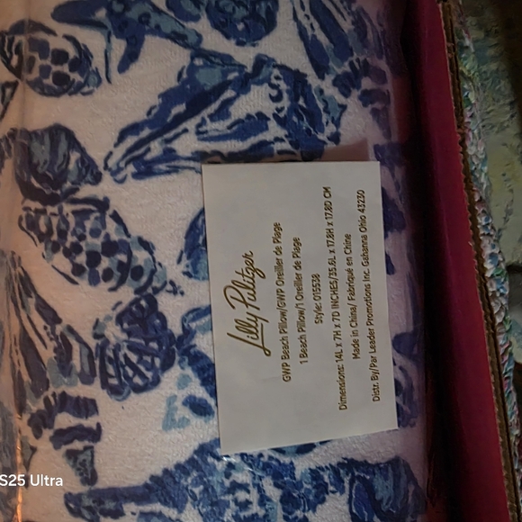 Two! Lilly Pulitzer Beach / Bolster Pillow - Picture 4 of 5